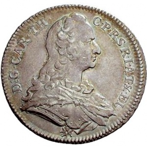 Аверс монеты Курпфальц, ⅔ талера, 1750