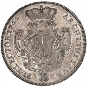 Реверс монеты Курпфальц, 1 талер, 1744