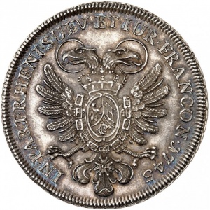 Реверс монеты Курпфальц, 1 талер, 1745