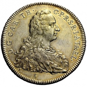 Аверс монеты Курпфальц, 1 талер, 1751