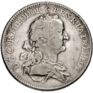 Аверс монеты Курпфальц, 1 талер, 1756