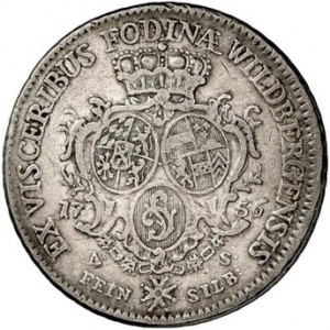 Реверс монеты Курпфальц, 1 талер, 1756