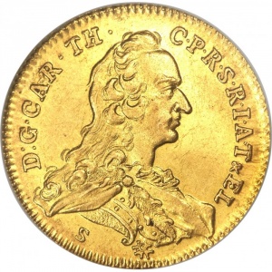 Аверс монеты Курпфальц, 1 дукат, 1750