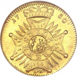 Реверс монеты Курпфальц, 1 дукат, 1750