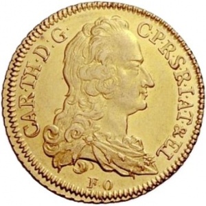 Аверс монеты Курпфальц, 1 пистоль, 1748-1750