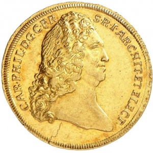 Аверс монеты Курпфальц, 1 каролин, 1733