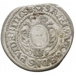 Реверс монеты Курпфальц, 2 крейцера, 1657-1658