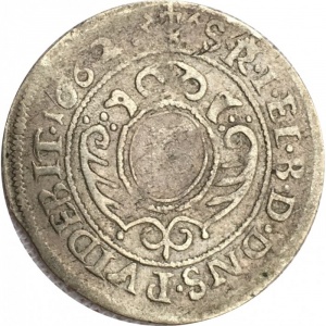Реверс монеты Курпфальц, 2 крейцера, 1662-1673