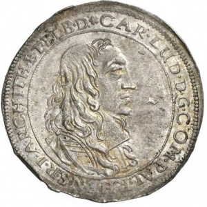 Аверс монеты Курпфальц, 30 крейцеров, 1661-1673