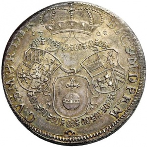 Реверс монеты Курпфальц, 1 талер, 1708