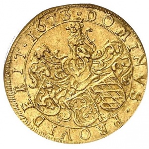 Реверс монеты Курпфальц, ½ дуката, 1673
