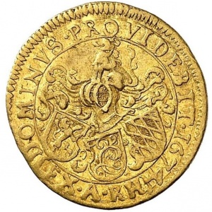Реверс монеты Курпфальц, ½ дуката, 1674