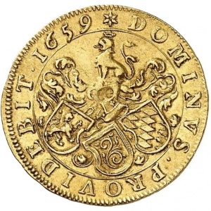 Реверс монеты Курпфальц, 1 дукат, 1659-1673