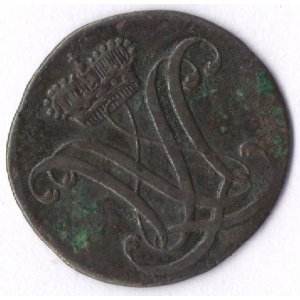 Аверс монеты Саксен-Альтенбург, 1 геллер, 1701-1703