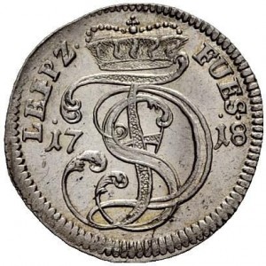 Аверс монеты Саксен-Альтенбург, 1/24 талера, 1718