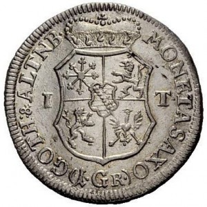 Реверс монеты Саксен-Альтенбург, 1/24 талера, 1718