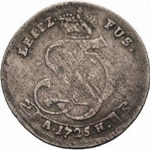 Аверс монеты Саксен-Альтенбург, 1/24 талера, 1725