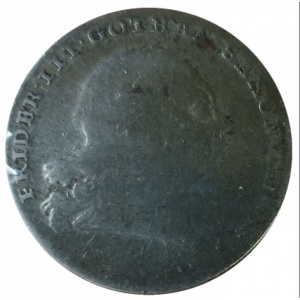 Аверс монеты Саксен-Альтенбург, ⅙ талера, 1761