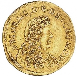 Аверс монеты Саксен-Альтенбург, ¼ дуката, 1682-1684