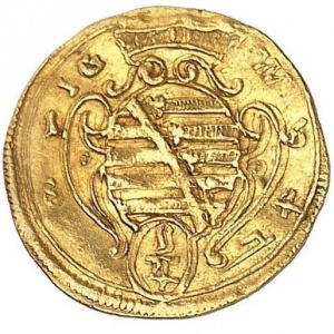 Реверс монеты Саксен-Альтенбург, ¼ дуката, 1682-1684