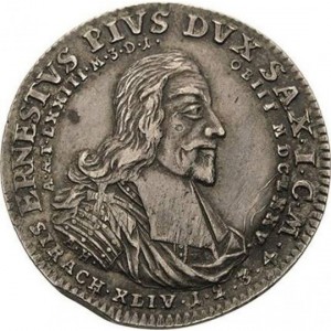 Аверс монеты Саксен-Альтенбург, ¼ талера, 1729, Памятник в Маргаретенкирхе