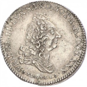 Аверс монеты Саксен-Альтенбург, ⅓ талера, 1730, 200 лет Аугсбургской конфессии
