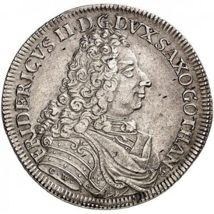 Аверс монеты Саксен-Альтенбург, ½ талера, 1717, 200 лет Реформации /солнце светит над виноградником/
