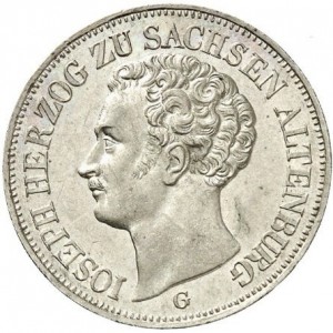 Аверс монеты Саксен-Альтенбург, ⅙ талера, 1841-1842