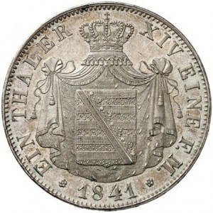 Реверс монеты Саксен-Альтенбург, 1 талер, 1841