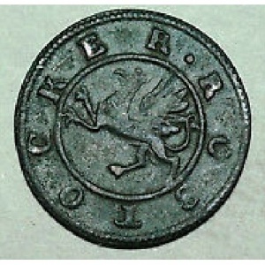 Аверс монеты Город Росток, 1 пфенниг, 1747