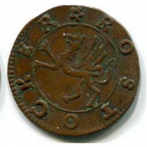 Аверс монеты Город Росток, 1 пфенниг, 1782