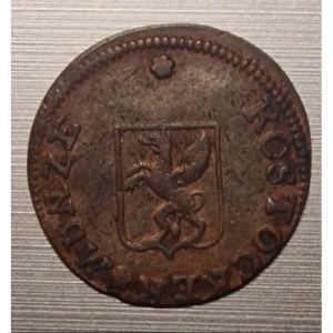 Аверс монеты Город Росток, 1 пфенниг, 1798