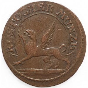 Аверс монеты Город Росток, 1 пфенниг, 1801-1802