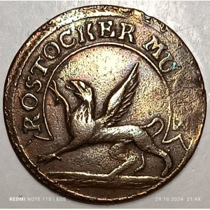 Аверс монеты Город Росток, 1 пфенниг, 1802-1805