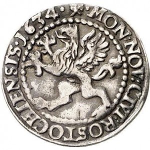 Аверс монеты Город Росток, ⅛ талера, 1634