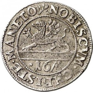 Реверс монеты Город Росток, ⅓ талера, 1672