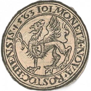 Аверс монеты Город Росток, 1 талер, 1563