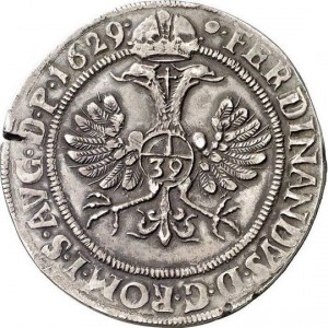 Реверс монеты Город Росток, 1 талер, 1629