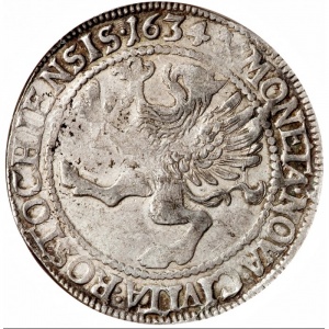 Реверс монеты Город Росток, 1 талер, 1633-1634