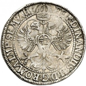 Реверс монеты Город Росток, 1 талер, 1635-1637