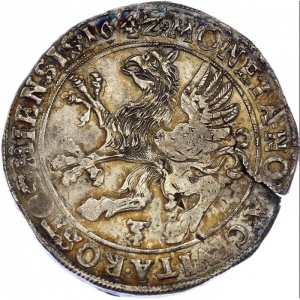 Реверс монеты Город Росток, 1 талер, 1642-1646