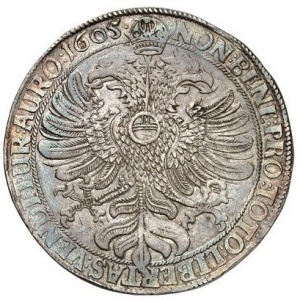 Реверс монеты Город Росток, 1½ талера, 1605