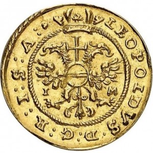 Реверс монеты Город Росток, ½ дуката, 1695