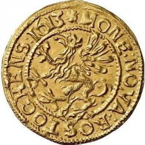 Аверс монеты Город Росток, 1 голдгульден, 1613-1617