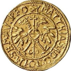 Реверс монеты Город Росток, 1 голдгульден, 1613-1617