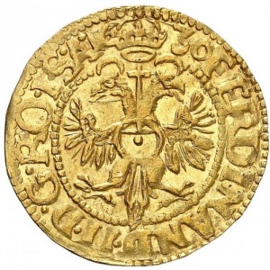 Реверс монеты Город Росток, 1 голдгульден, 1625-1631