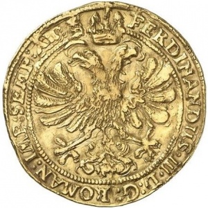 Реверс монеты Город Росток, 2 дуката, 1639