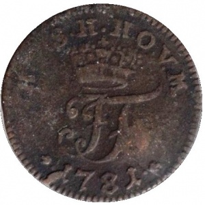 Аверс монеты Саксен-Гильдбурггаузен, 1/48 талера, 1781