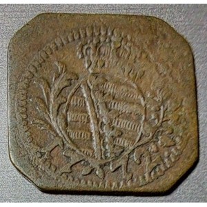 Аверс монеты Саксен-Гильдбурггаузен, 1 геллер, 1772-1774