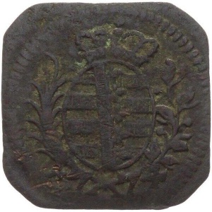 Аверс монеты Саксен-Гильдбурггаузен, 1 геллер, 1772-1778